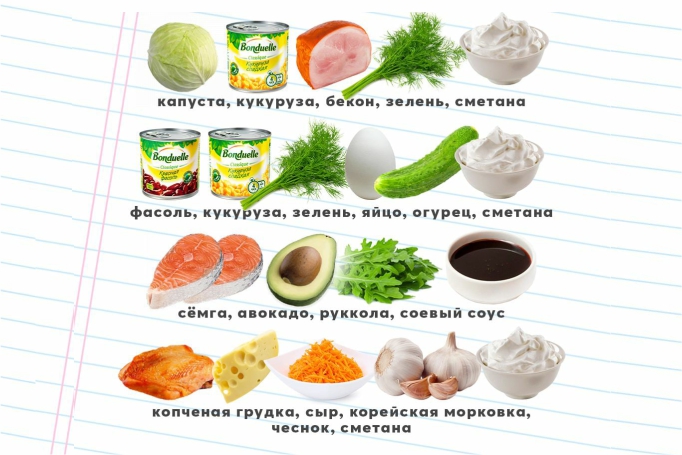 Как приготовить полезный салат
